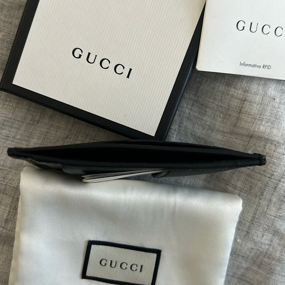 🆕💯% Auth Gucci GG Supreme Canvas Card Case NWT Black Tiger 🐅 - Picture 4 of 6